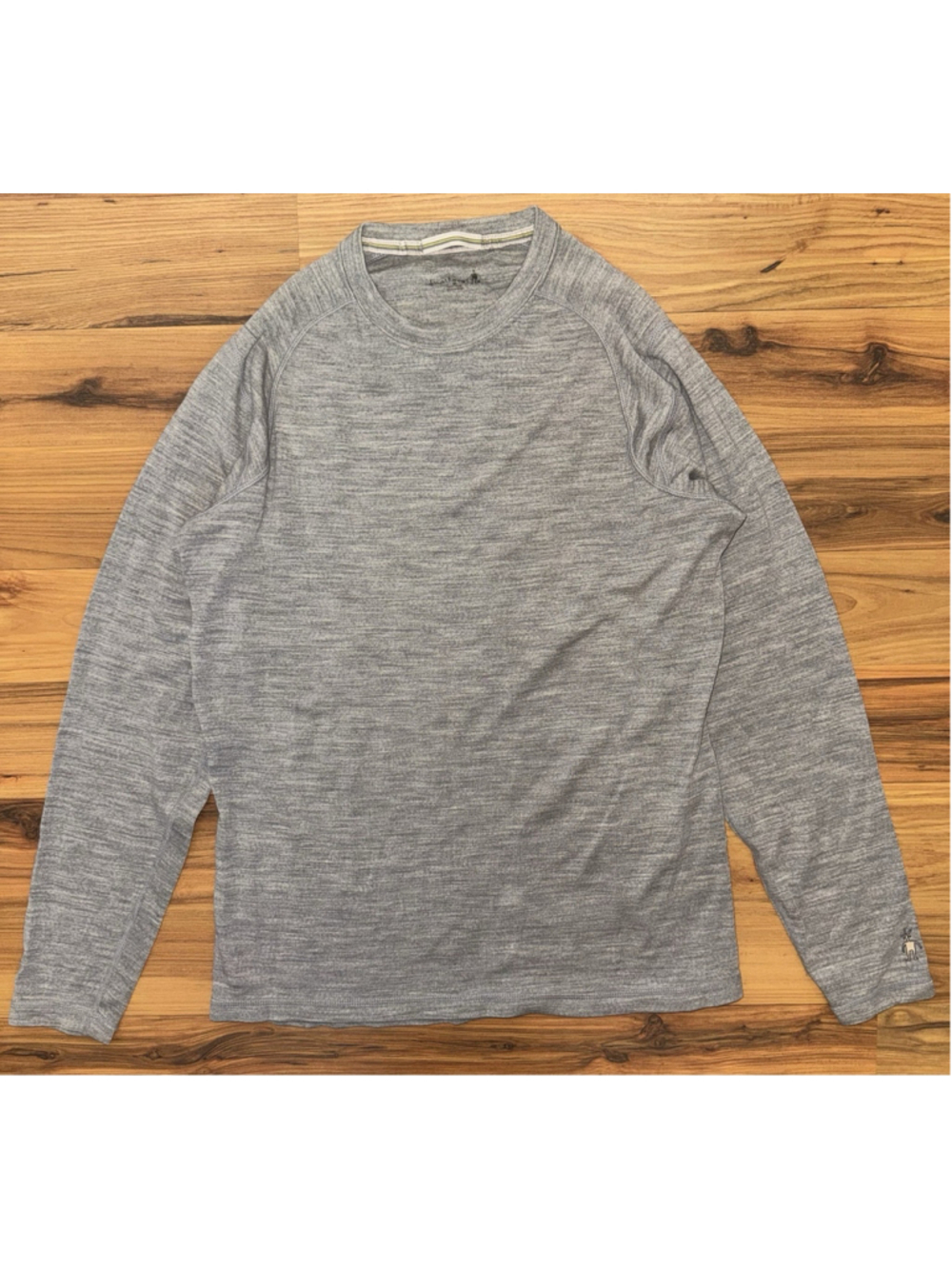 Smartwool 100% Merino Wool Long Sleeve Base Layer Gray Hiking Outdoor Women's M